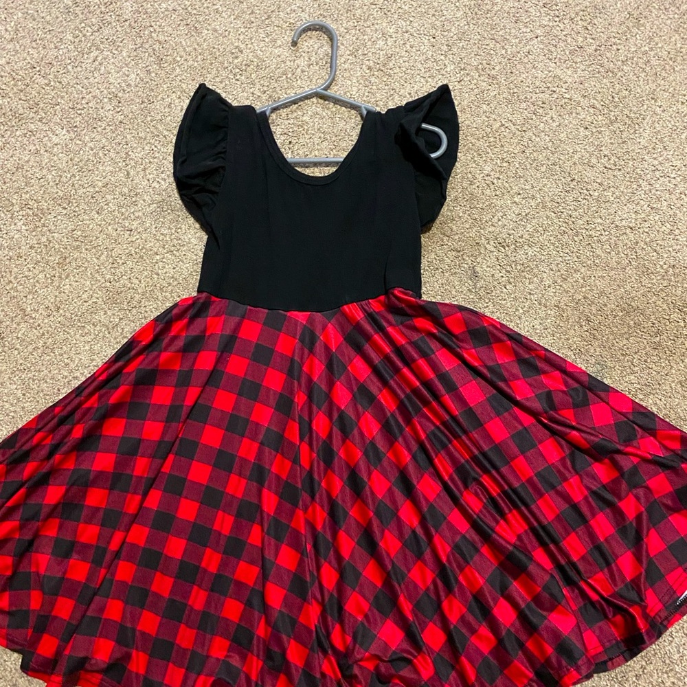 Buffalo plaid dress